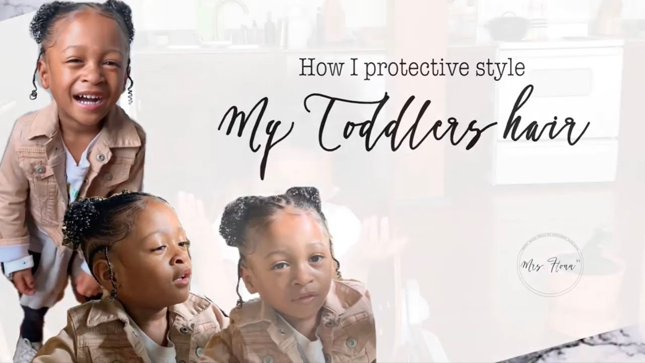 How I style my toddlers hair video YouTube