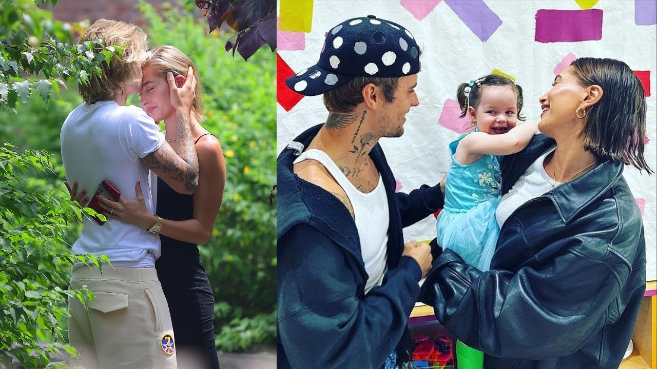 Justin Bieber dotes on wife Hailey Bieber's toddler niece as the couple  step out in Studio City