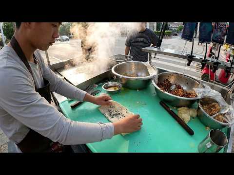 No Commentary: Crafting Huoshao Dough on China's Bustling Streets!