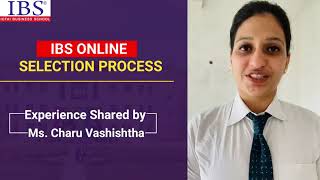 ICFAI Business School | IBS Online Selection Process Experience – Ms. Charu Vashishtha screenshot 4