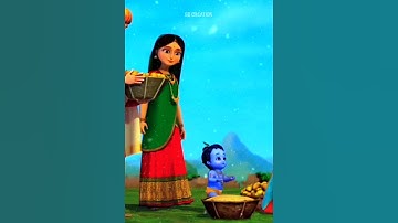 Cute little krishna cartoon status🥰|Krishna status💕| Whatsapp status#shorts #krishna #short #cute
