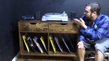 Unboxing, Build, and Review, of TCHOMENY.COM Record Player Stand - HF0000075-BR