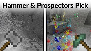 Hammer and Prospectors Pick in Minecraft 1.14.4 [Scarpet Program]