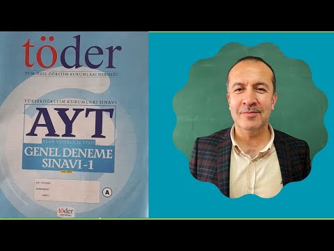 TÖDER 1-TÜRKİYE GENELİ 2024 AYT MATEMATİK TAMAMI ÇÖZÜMÜ