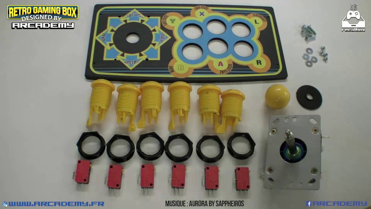 vidéo de montage de la retro gaming box version acrylique (+ kit aide au cablage)