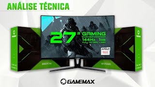 Monitor gamer curvo GameMax GMX27C144 led 27 branco 100V/240V