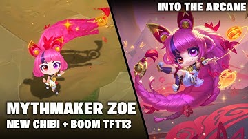 CHIBI: MYTHMAKER ZOE - EMOTES, BOOM, FINISHER - ROTATING SHOP | TFT 13