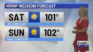 Spotty rain Friday ahead of a hot humid weekend Aug 14 forecast