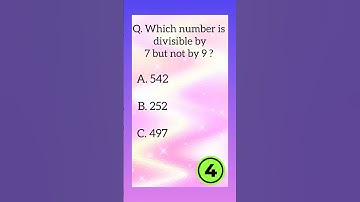 Quiz time - Divisibility test | Divisibility Rules |#shorts #shortsvideo #shortsfeed #youtubeshorts