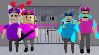 Can I Escape POLICE GIRL PRISON RUN? Obby Walkthrough FULL GAME #roblox #obby