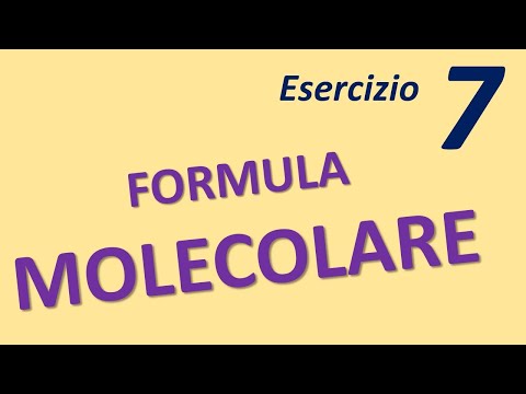 Video: Come si scrive la formula molecolare?
