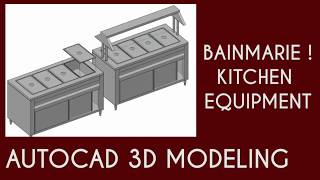 Bainmarie Autocad 3d Modeling ! Commercial kitchen equipment