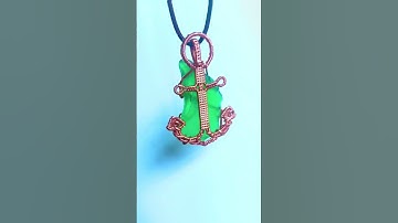 A seaglass anchor! #wirewrapping #diy
