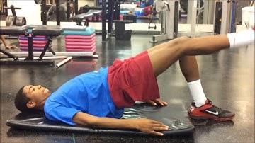 1 Leg Eccentric Glute Bridge
