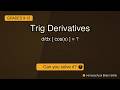 Daily Trig Derivatives drill — keep those skills sharp 🔪