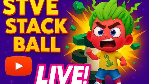 LIVE STACK BALL  #live #games #stackball  #gameplay