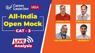 All-India Open Mock CAT-3 | Live Analysis