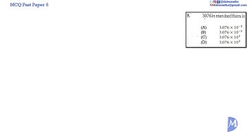 Multiple Choice 5 | 1,2,3,4,5,6&8 | CXC CSEC Mathematics | Computation