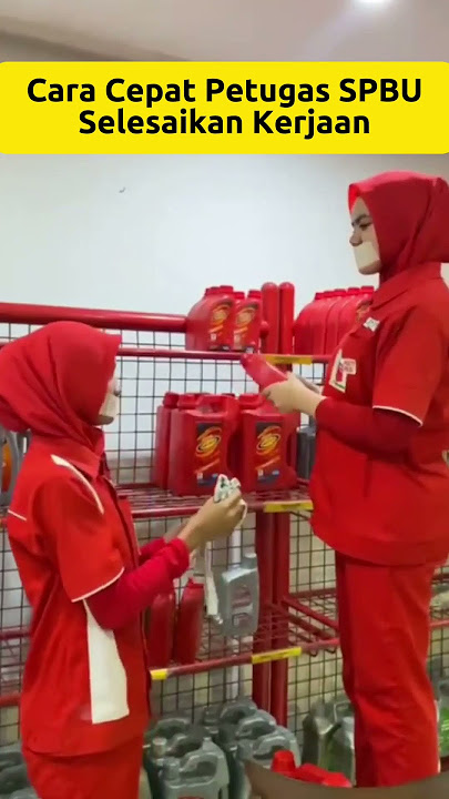 Wah gini Cara Cepat Petugas SPBU Selesaikan Kerjaan wkwkw