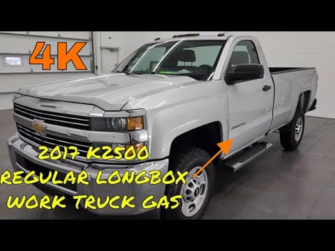 4K 2017 CHEVROLET 2500 REGULAR CAB LONG GAS WORK TRUCK