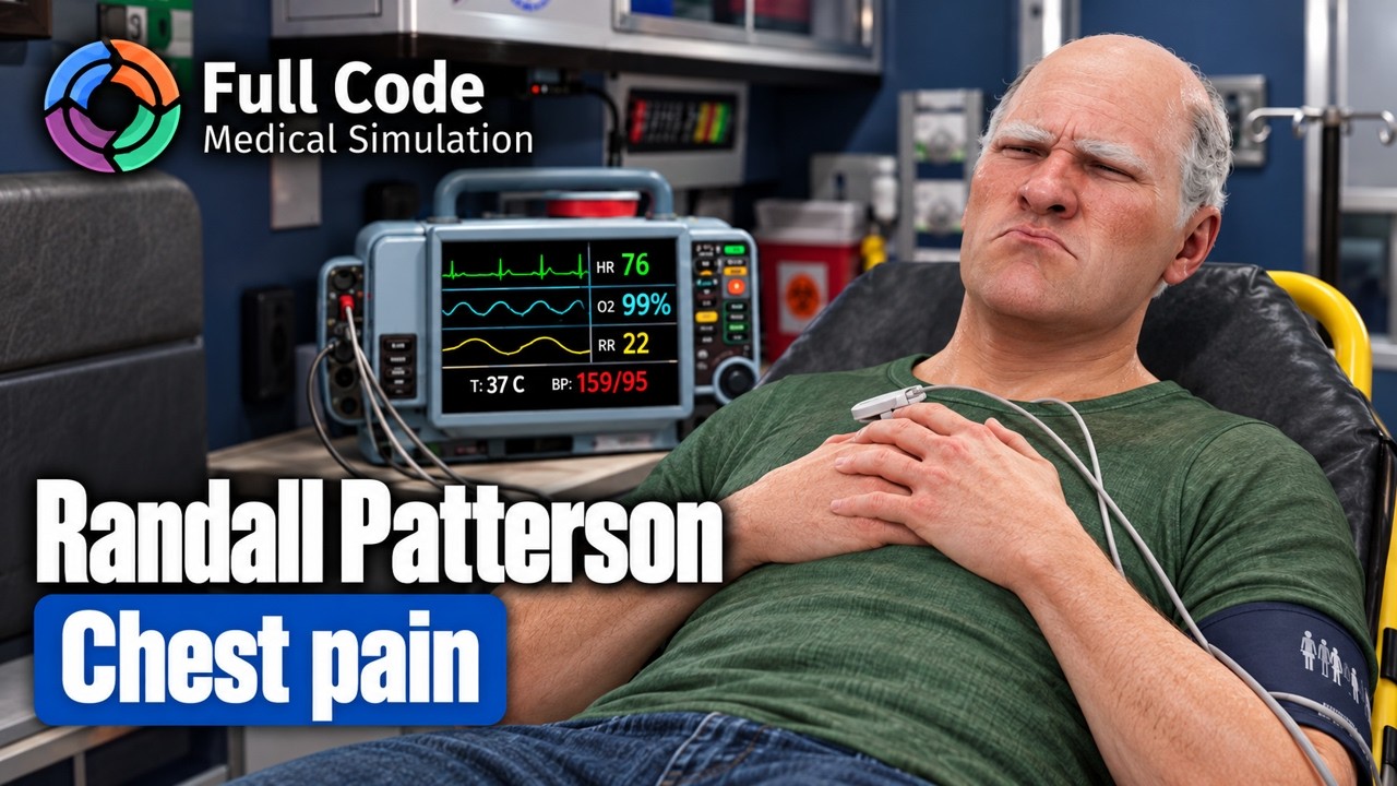 Full Code Medical Simulation #EMS-7 🚑 - Chest pain - YouTube
