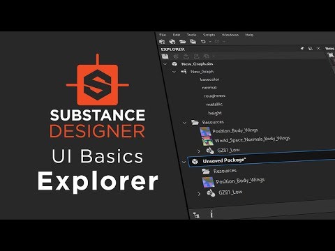 Substance Designer UI Basics: Explorer