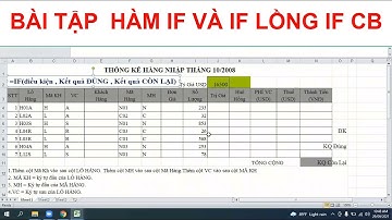 Bài 5   Hàm IF Trong EXCEL