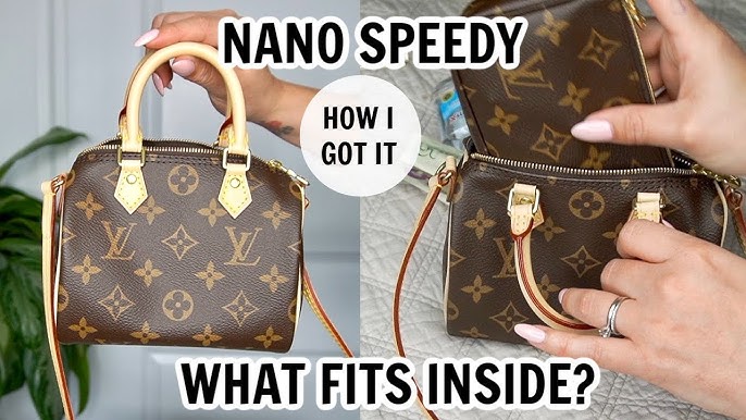 WHAT'S IN MY BAG + WHAT FITS  LOUIS VUITTON NANO SPEEDY 2019 