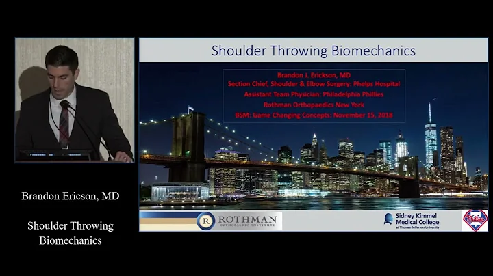 Shoulder Throwing Biomechanics with Dr  Brandon Erickson   Rothman Orthopaedics