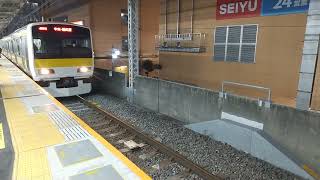 【入線】新小岩駅にJR東日本中央総武緩行線E231系0番台三鷹行きが入線　ミニ９１２