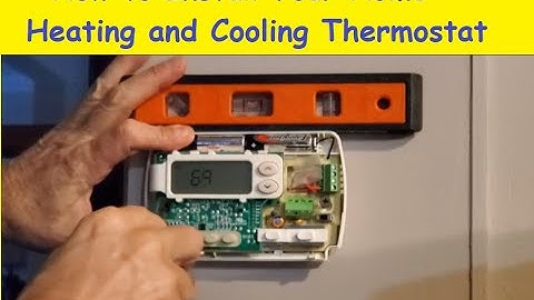 How to Install Home Heating Thermostat   Emerson Classic 80 Series Programmable
