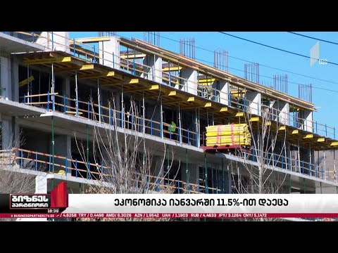 იანვარში საქართველოს ეკონომიკა 11.5%-ით შემცირდა