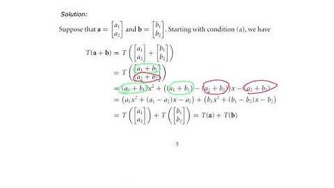 MATH118 - Linear Transformations