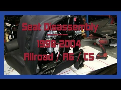 ऑडी A6 / Allroad C5 सीट डिस्सेप्लर 1998-2004