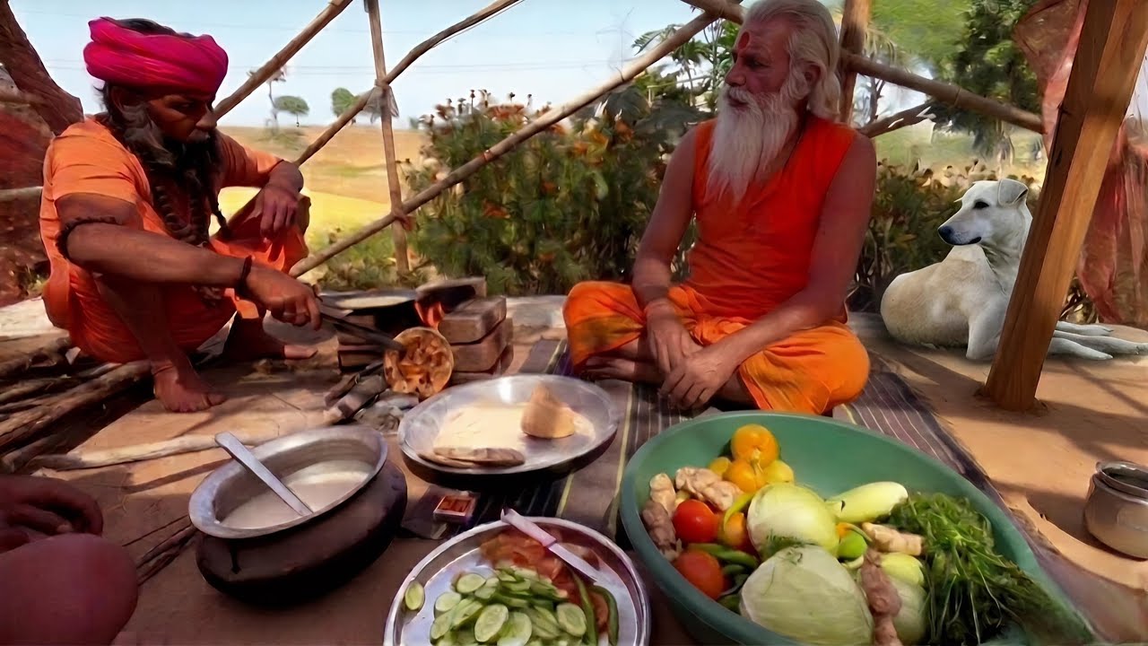 राजघराने का सुख और जेएनयू प्रोफेसर की नौकरी छोड़कर बन गए संत। बाबा जी के साथ भोजन प्रसादी 