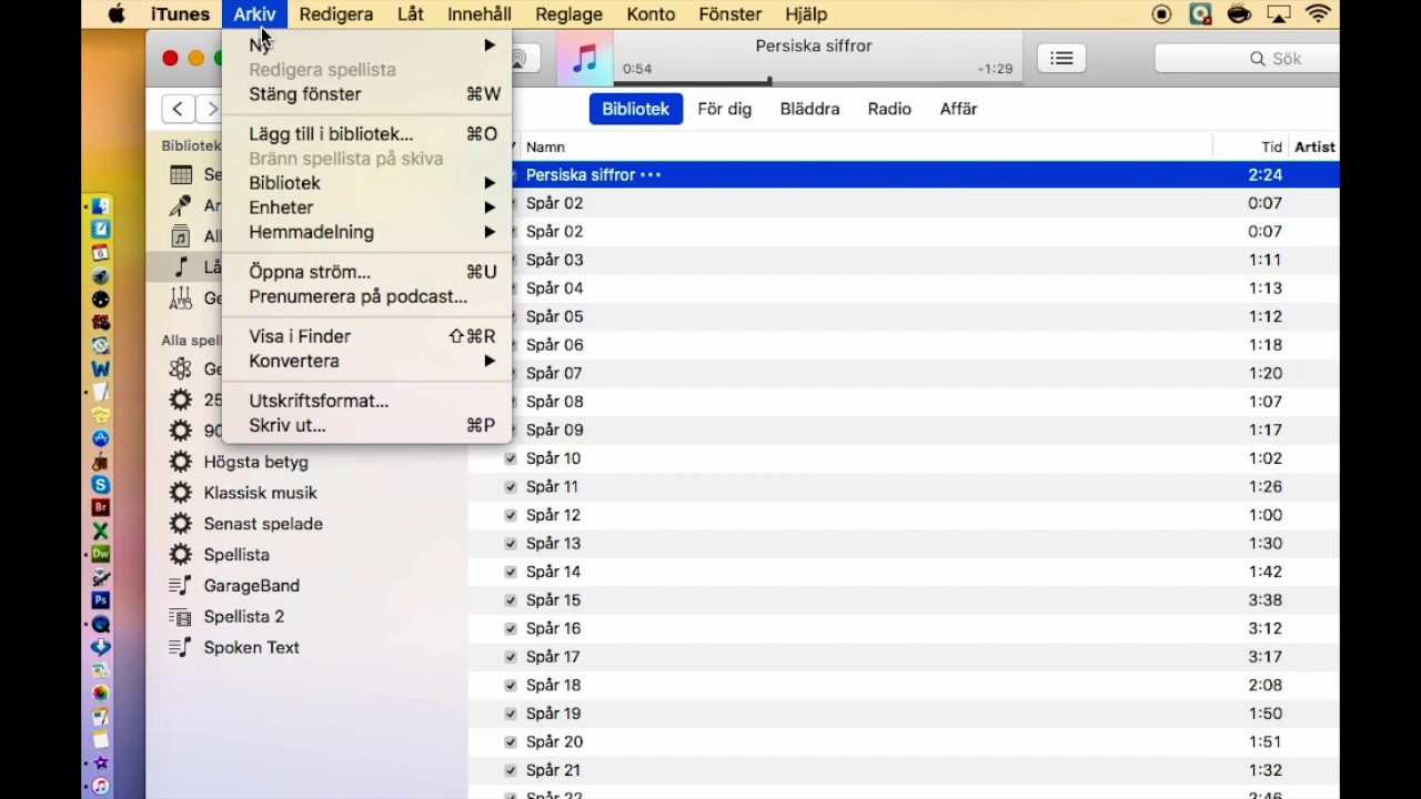 Konvertera från m4a till mp3 med Itunes - YouTube