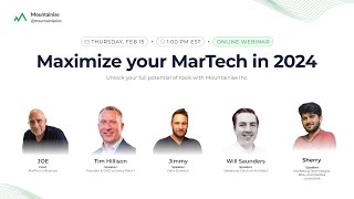 Maximize Your MarTech in 2024 | Mountainise Webinar | 15th February, 2024