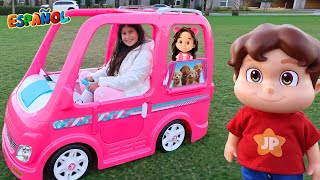 Maria Clara y su auto Barbie   Una Aventura de Picnic