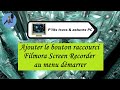 Tuto informatique  Vido N519 Ajouter Filmora Screen Recorder au menu dmarrer Voix Off fr