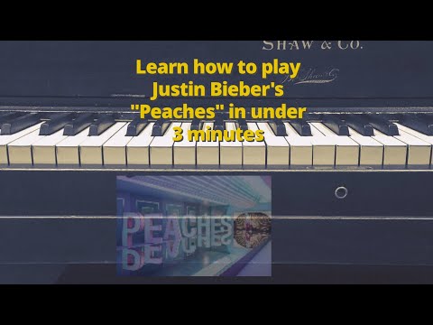 The easiest way to play Justin Bieber's Peaches in 30 seconds