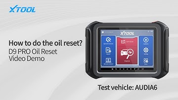 XTOOL D9PRO Function Demo - How to Do the Oil Reset?