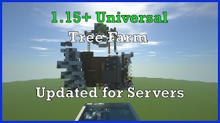 Minecraft البرنامج التعليمي Universal Tree Farm 1.15+ جافا