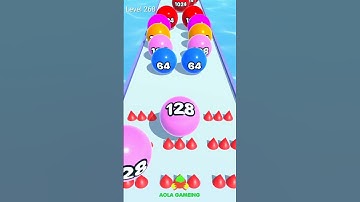 Ball run merge 2048 : Ball run Gameplay level 268 Android, iOS