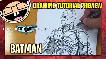 [PREVIEW] How to Draw BATMAN (The Dark Knight) | Tutorial Time Lapse