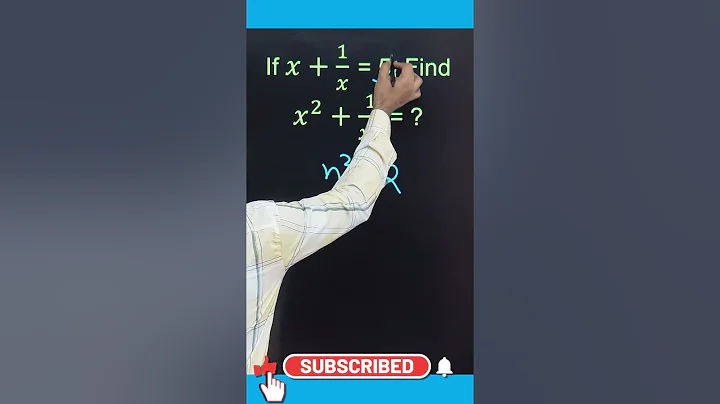 find value of x2+1/x2 if x+1/x=5 | Algebra | Question | #maths #competition #youtubeshorts #govt