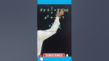 find value of x2+1/x2 if x+1/x=5 | Algebra | Question | #maths #competition #youtubeshorts #govt