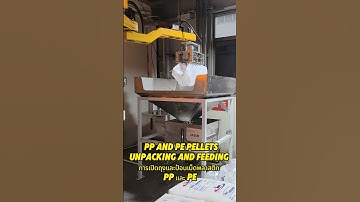 PP&PE pellets,Unpacking & Feeding 😎#palletizingrobot #palletizer#robot #automation#stacking#plastic
