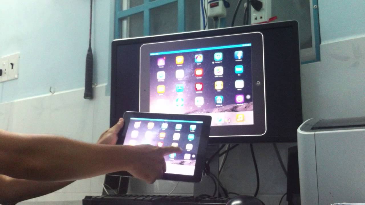 Mirroring iPad's screen on Windows YouTube