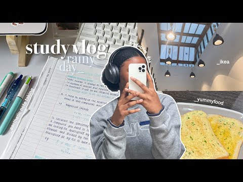Study vlog 🌧️ rainy days | aesthetic note-taking | productive days