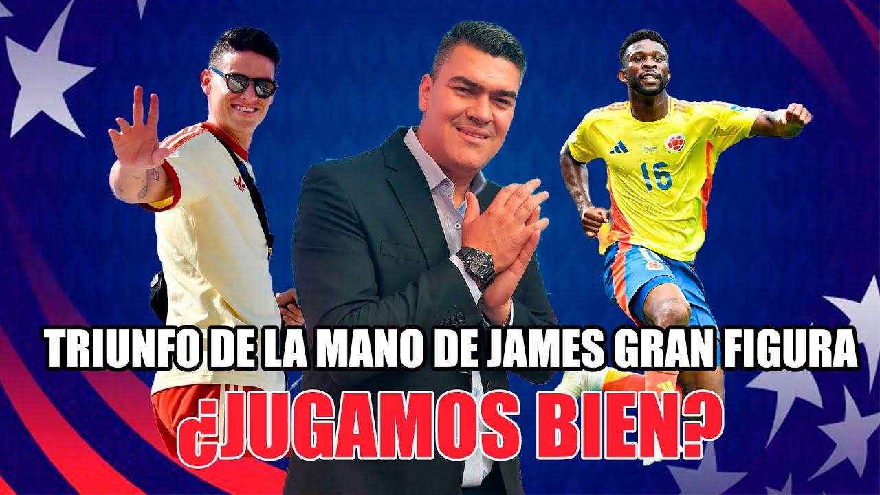 COLOMBIA 2 PARAGUAY 1 TRIUNFO DE LA MANO DE JAMES GRAN FIGURA. JUGAMOS ...